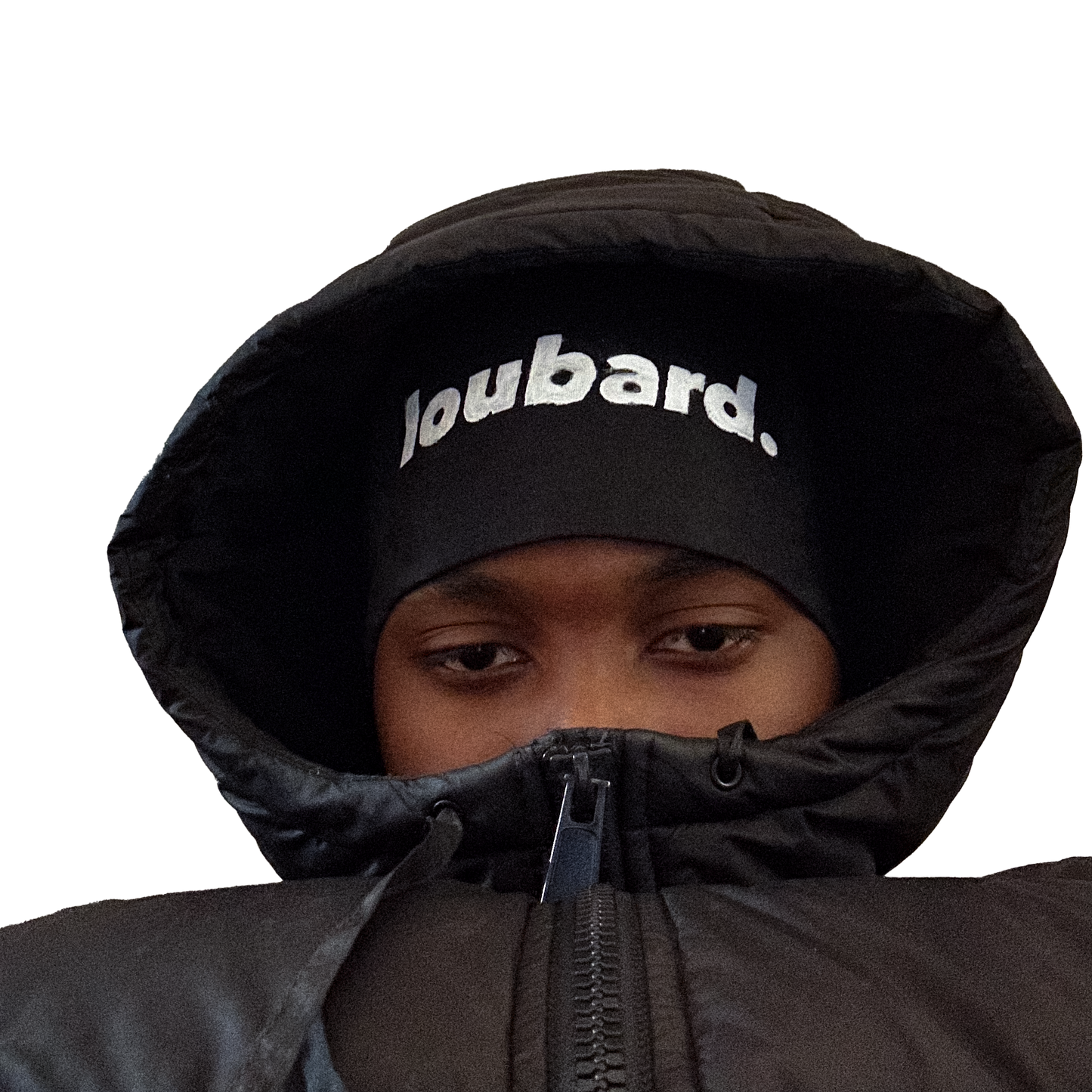 LOUBARD BLACK BEANIE.